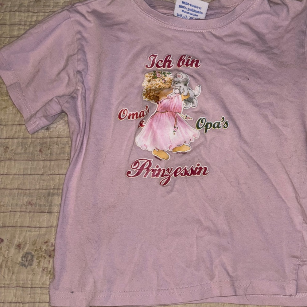 Pink Princess and Kitten Baby Tee